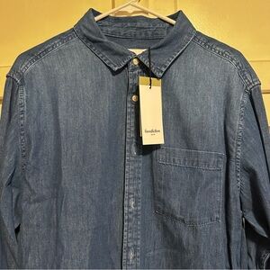 Goodfellow - Long Sleeve Denim Button Down